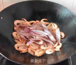 Fried Shrimp with Onion recipe