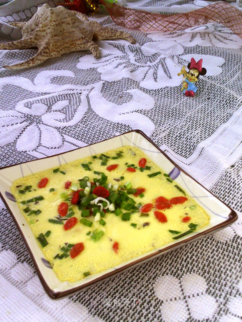 Steamed Custard with Black Fungus recipe