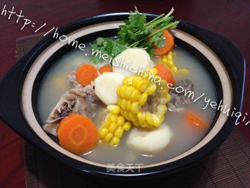 【jin Yu Man Tang】----bone Corn Soup recipe