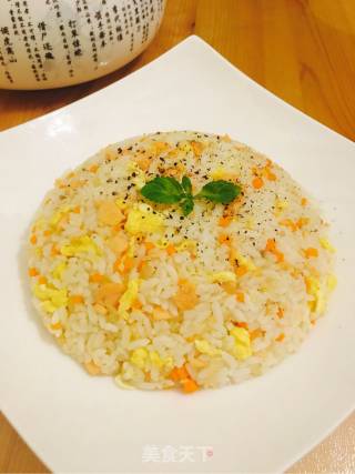 Salmon Fried Rice recipe