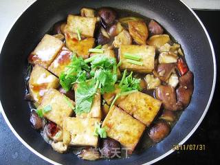 Tofu with Mushroom and Oyster Sauce recipe