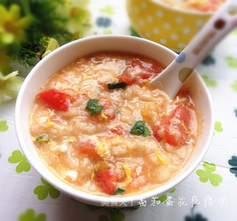 Tomato Egg Lumps Soup recipe