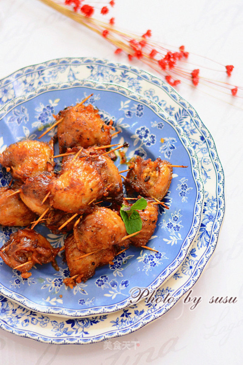 Heart-wrapped Chicken Wings