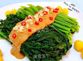 Sesame Sauce Chrysanthemum recipe