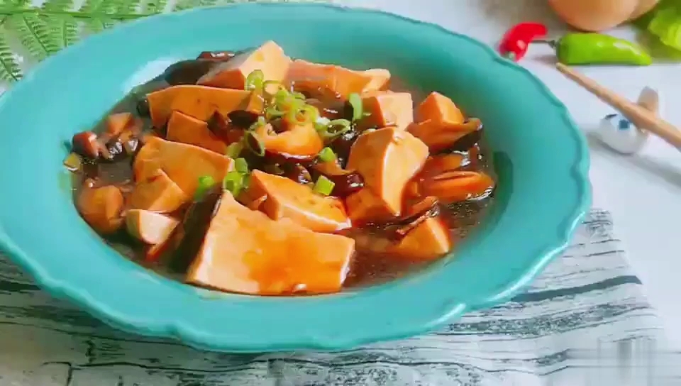 #豆腐的神仙 Practice# Tofu Stewed with Mushrooms in Abalone Sauce