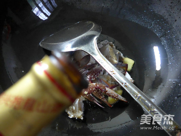 Fried Crab with Kimchi recipe