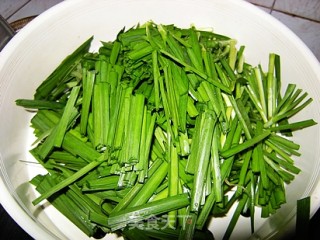 Stir-fried Pork Blood with Leeks recipe