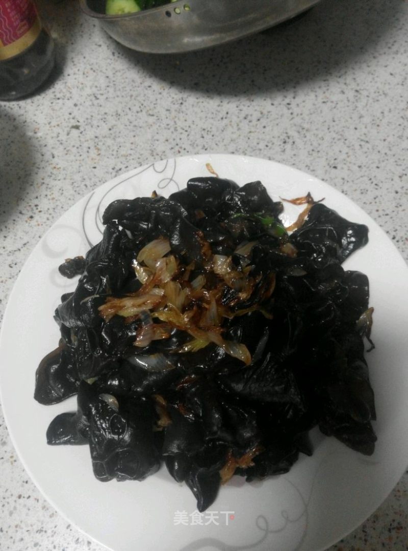 Grilled Fungus with Green Onions recipe