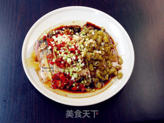 Steamed Fish with Pickled Peppers recipe