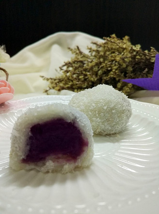 Purple Sweet Potato Glutinous Rice Cake recipe