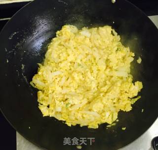 Scrambled Eggs with Chinese Cabbage recipe