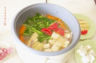 Snow Red Tofu Hot Pot recipe