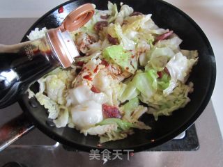 Sausage Shredded Cabbage recipe