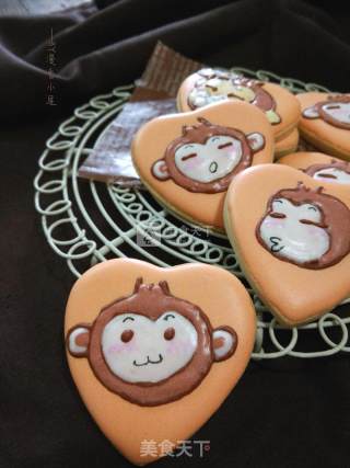 Cute Monkey Frosting Cookies recipe