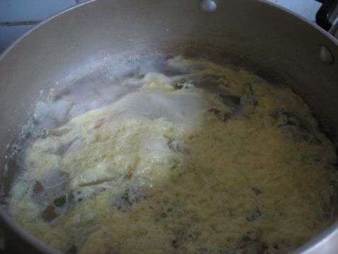 Seaweed and Mustard Egg Drop Soup recipe