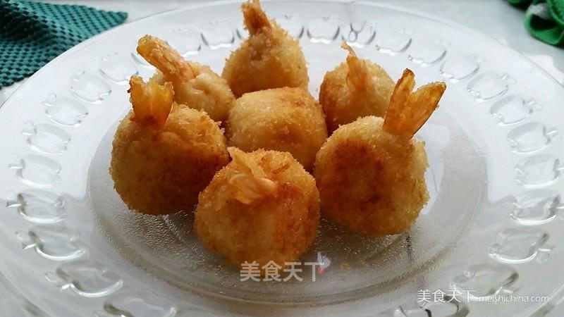 Shrimp Cheese Heart Potato Balls