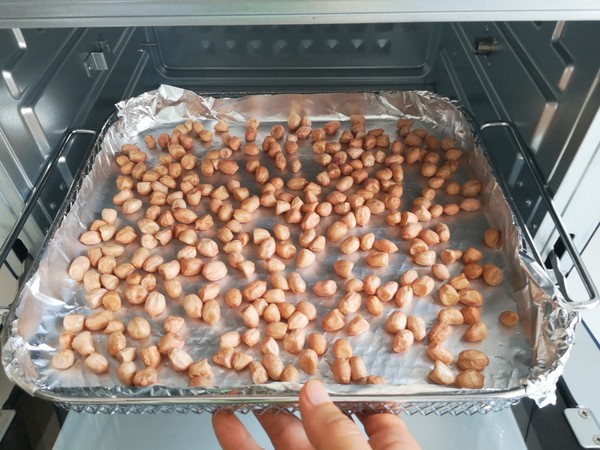 Fried Peanuts without Oil recipe