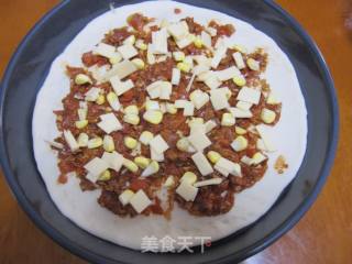 [diy New Orleans Bbq Pizza] Produced by Xiaowenzi~! [diy Ham Double-layer Pizza] recipe