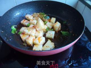 Spicy Stir-fried Rice Tofu----daxi Big Beef Seasoning Edition recipe