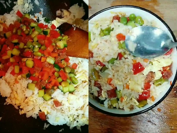 Fried Rice with Germ Rice and Egg recipe