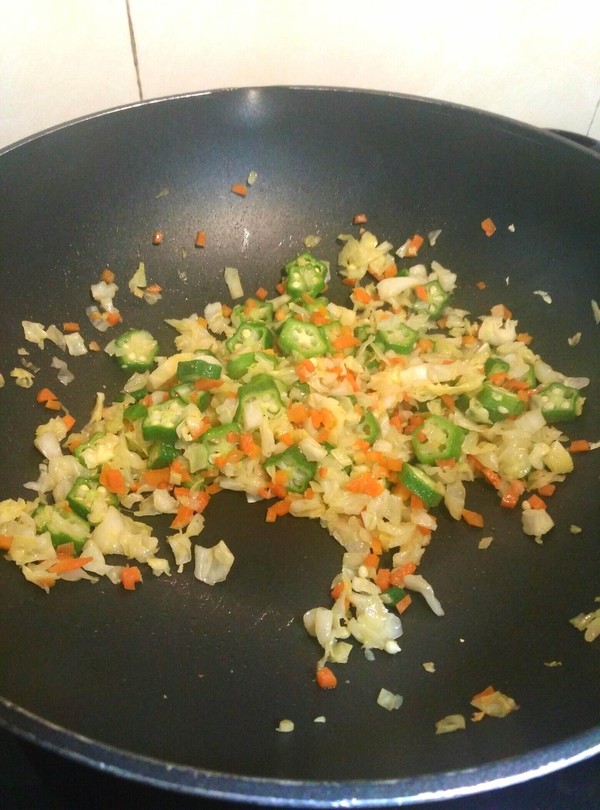 Okra Fried Rice recipe