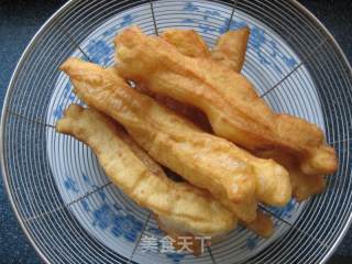 Puffy and Soft Fried Dough Sticks recipe