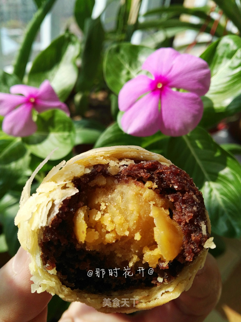 Egg Yolk Pastry ~ Detailed Process of Kneading The Oily Crust by Hand recipe