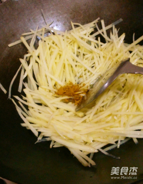 Curry Potato Shreds recipe