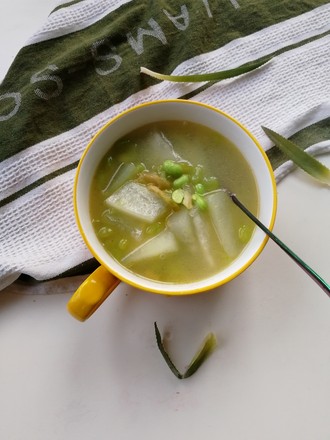 Winter Melon and Edamame Mustard Soup recipe