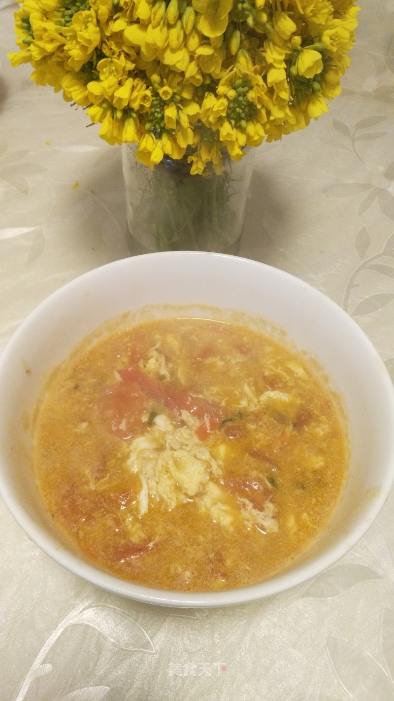 Tomato Soup with Egg recipe