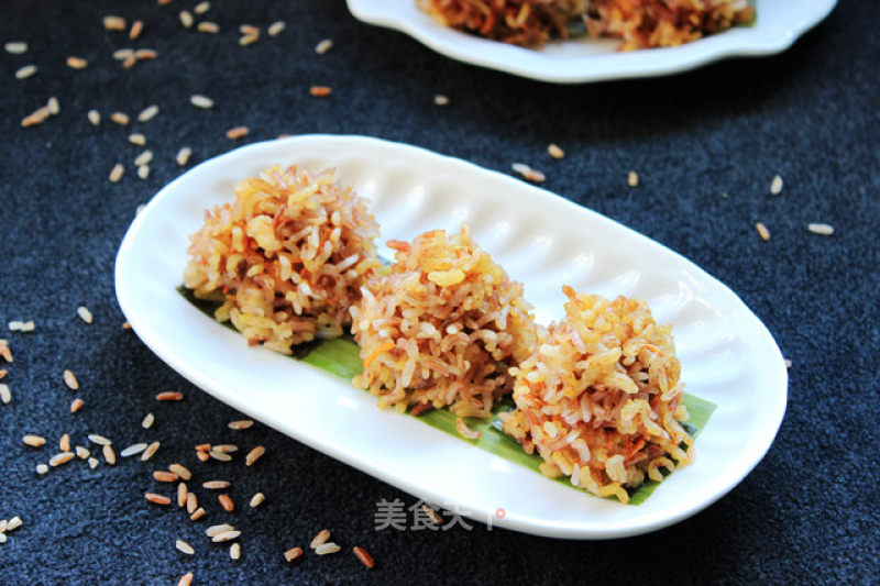 Golden Cordyceps Red Rice Balls recipe