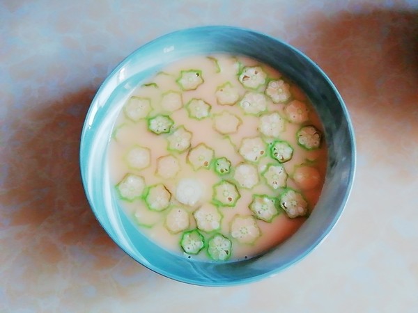 Okra Steamed Custard recipe