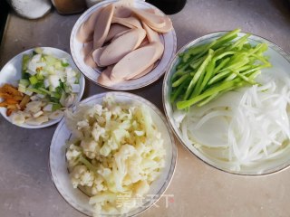 Stir-fried Vegetables with Ham recipe