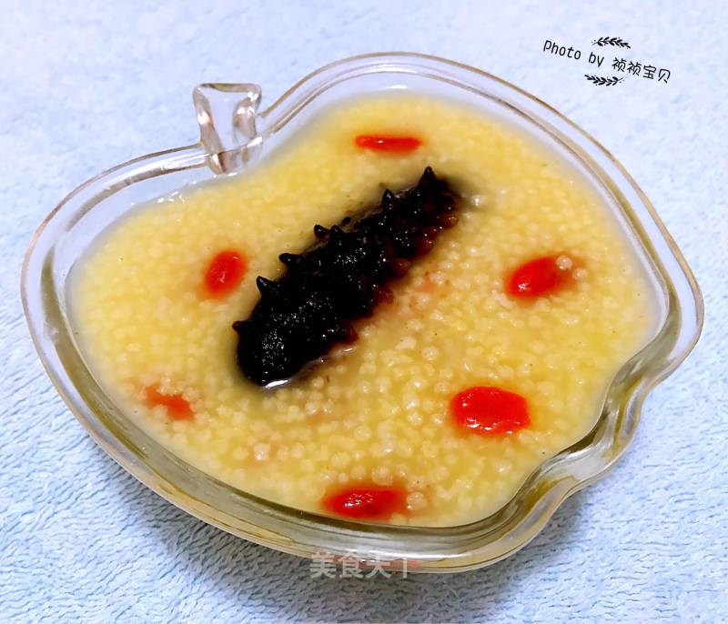 Millet Porridge with Sea Cucumber and Wolfberry recipe