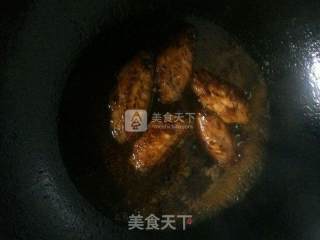 Fried Chicken Wings with Pleurotus Eryngii recipe