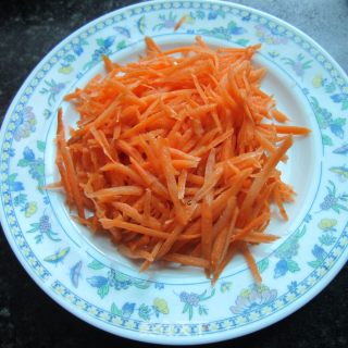 Fried Carrot Shredded Meatballs recipe