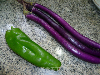 Eggplant with Green Pepper recipe