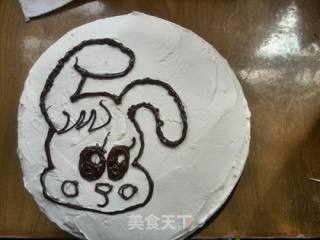 Daughter's Four-year-old Birthday Cake-little White Rabbit Cream Cake recipe