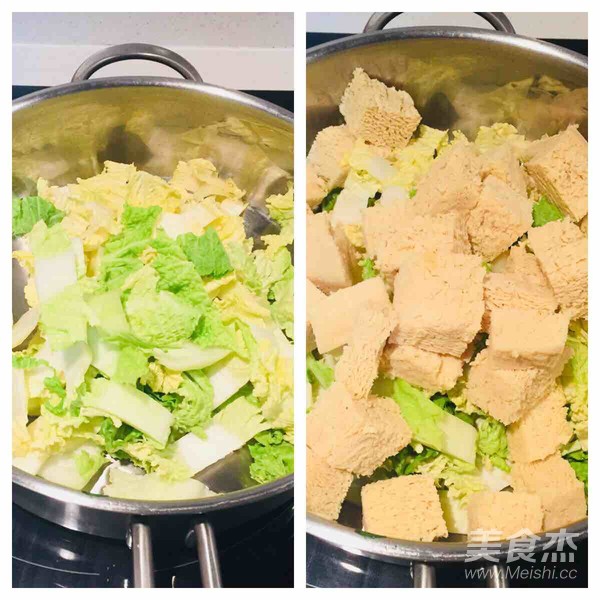 Big Bone Stewed Cabbage Frozen Tofu recipe