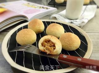 Pork Floss Mochi Bun recipe