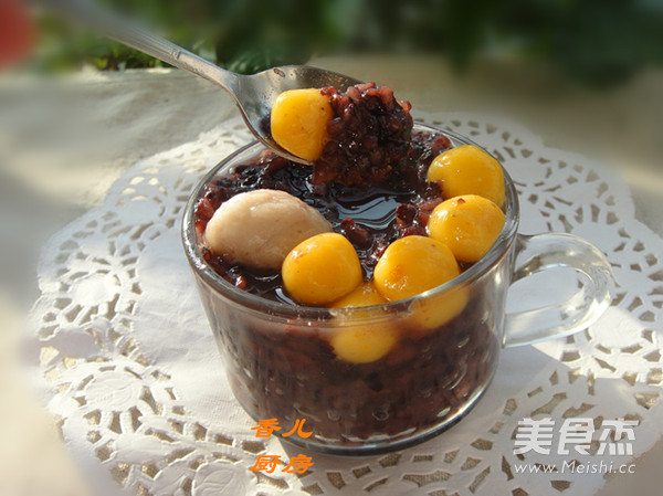 Purple Rice Taro Ball Congee recipe