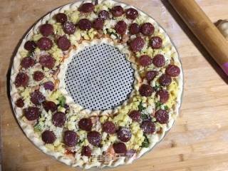 Christmas Wreath Pizza recipe