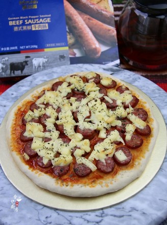 Beef Sausage Pizza