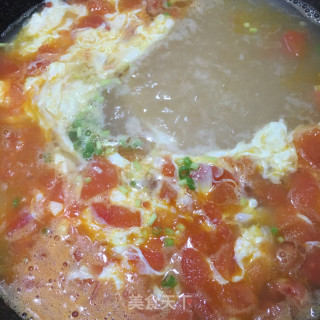 Tomato Egg Drop Soup recipe