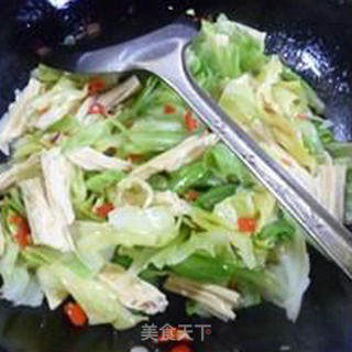 Fried Beef Cabbage with Yuba recipe