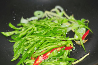 Stir-fried Sweet Potato Stems with Chili recipe