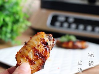 #东 Shot Steak Machine# Mustard Honey Chicken Wings recipe