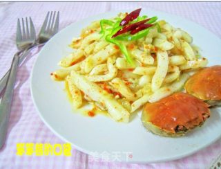 Crab Meat Rice Cake Strips recipe