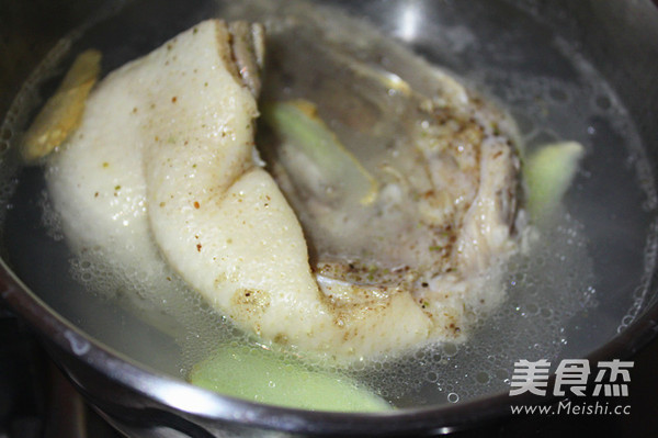 Salted Goose Bamboo Shoots Steamed recipe