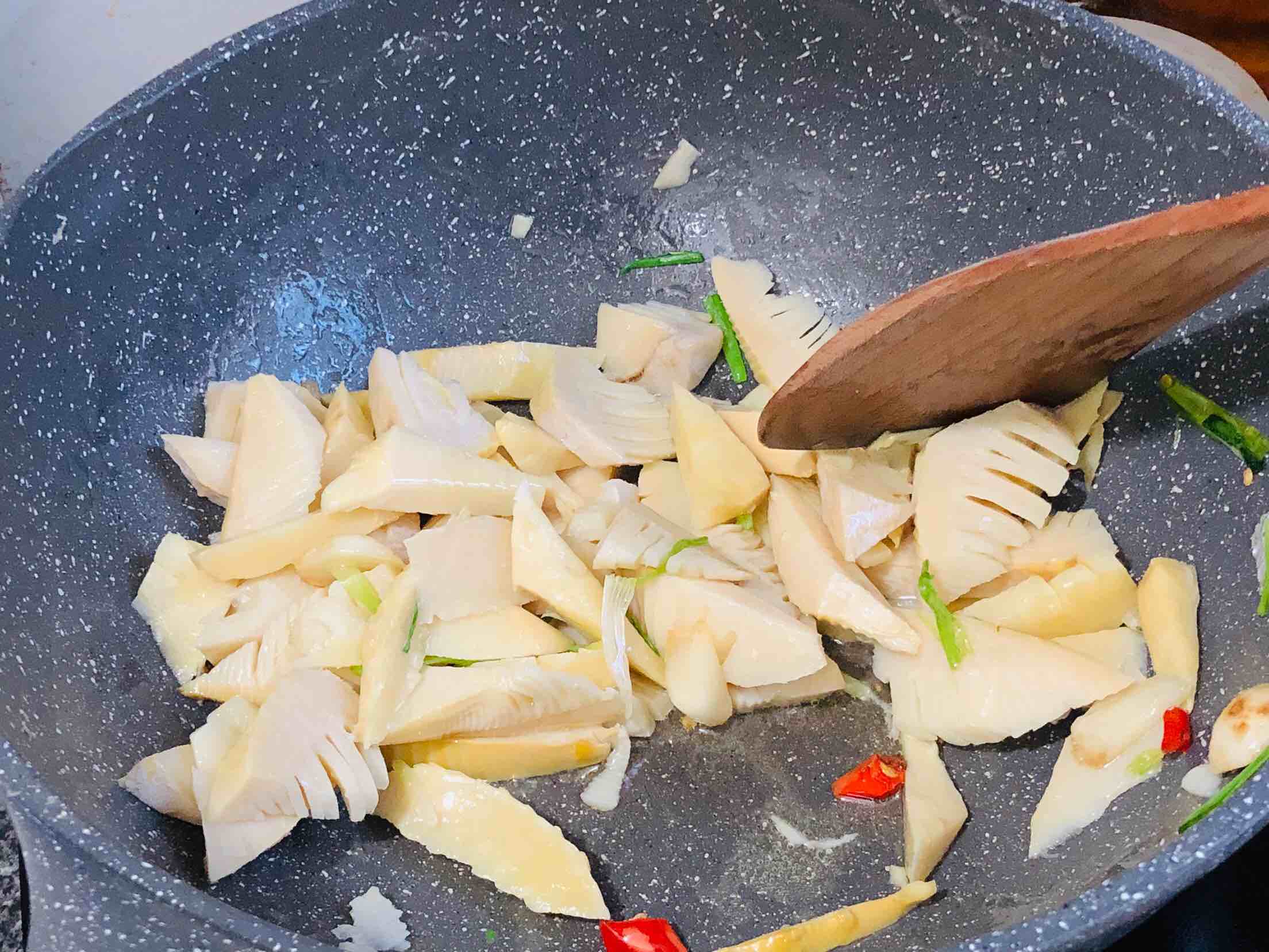 Fresh, Sweet, Crisp and Fragrant Spring Bamboo Shoots Braised in Oil recipe